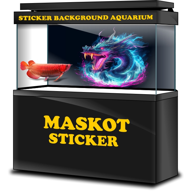 STICKER AQUARIUM, STIKER AKUARIUM, AQUASCAPE,  STIKER KACA AQUARIUM, STIKER BACKGROUND AQUARIUM, STI
