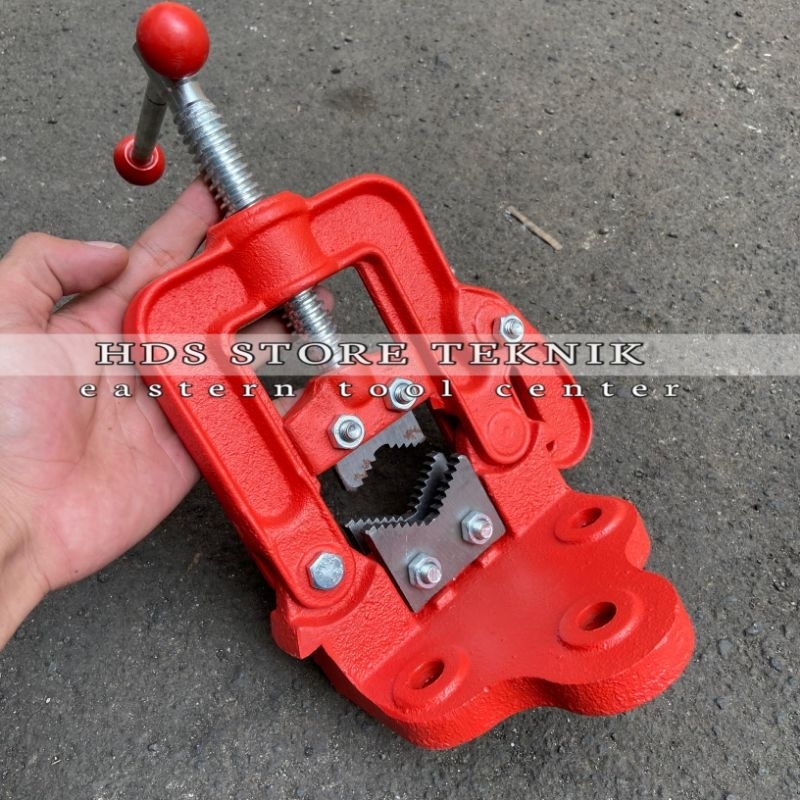 Alat Catok Pipa Besi 2 inch Ragum Penjepit Pipa Pemegang Pipa Catok