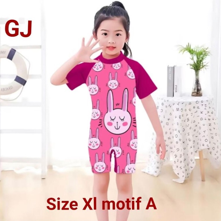 KODE K65X Baju Renang Anak Cewek Karakter Swimsuit Terbaru renang anak swimsuit surfer girl