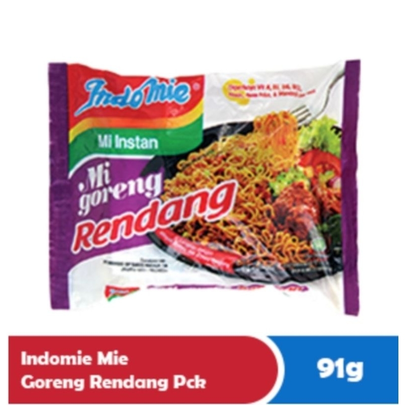 

Indomie Goreng Rendang Mie Instan Rasa Rendang 91g Makanan & Sarapan | 1Sachet | 1Dus 40x91g