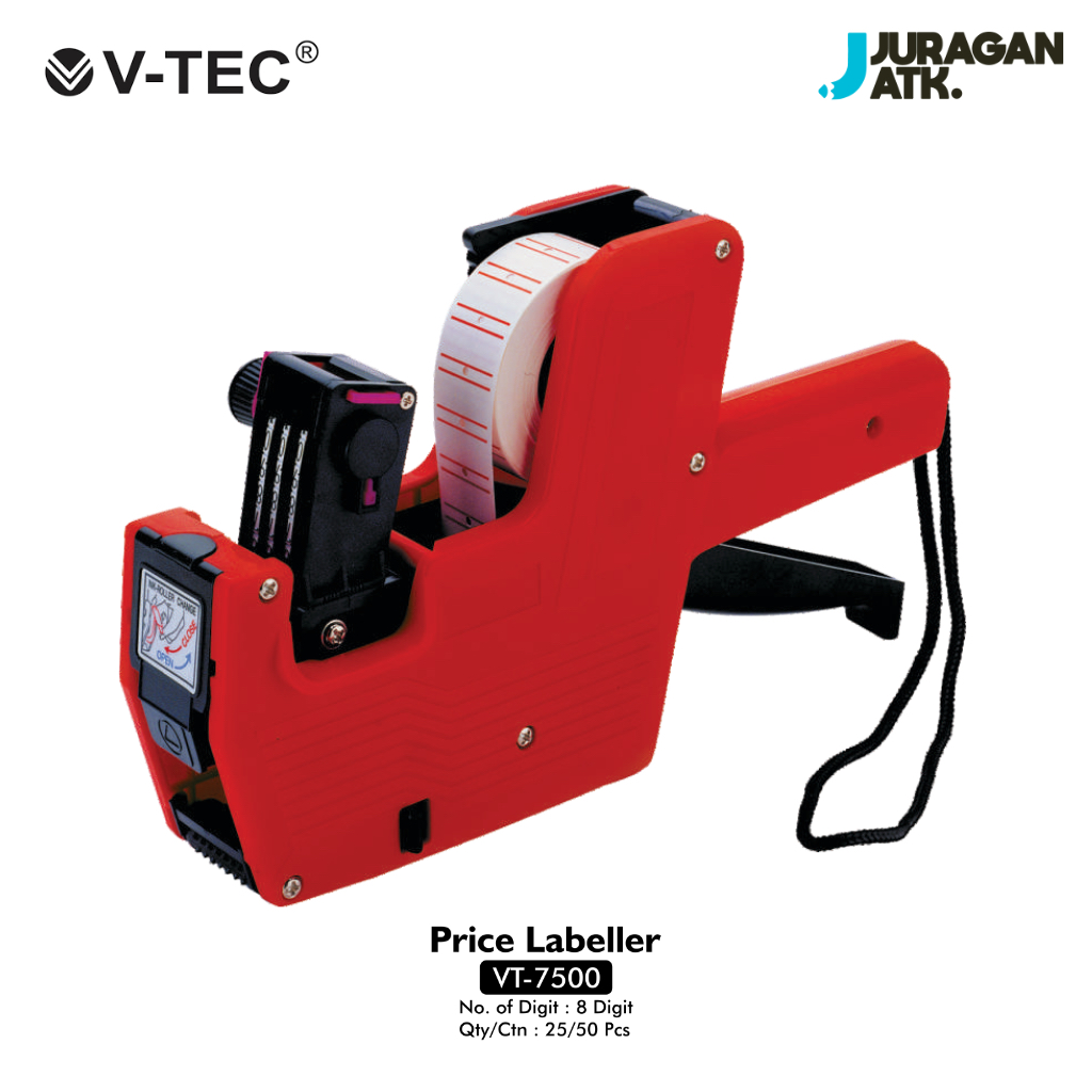 

V-Tec Price Labeller Alat Label Harga V-Tec VT-7500