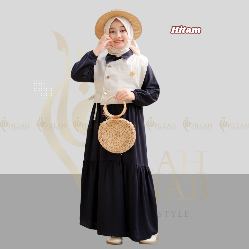 ORIGINAL Gamis Anak Rayon Twill Gamis Remaja Tanggung Gamis Anak Perempuan Modern Gamis Elegan Gamis