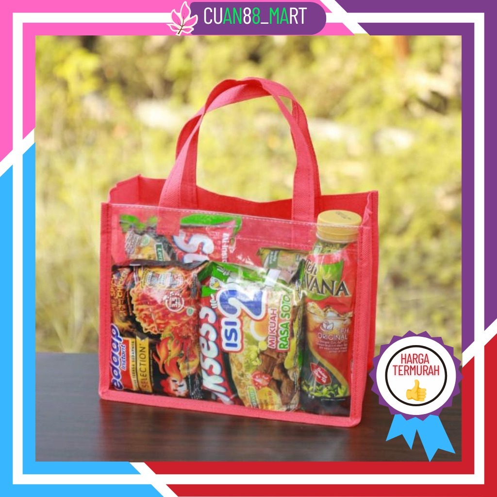 

【COD】【TERMURAH】Goodie Bag Ulang Tahun Anak P20xL10xT20 Tas Mika Spunbond
