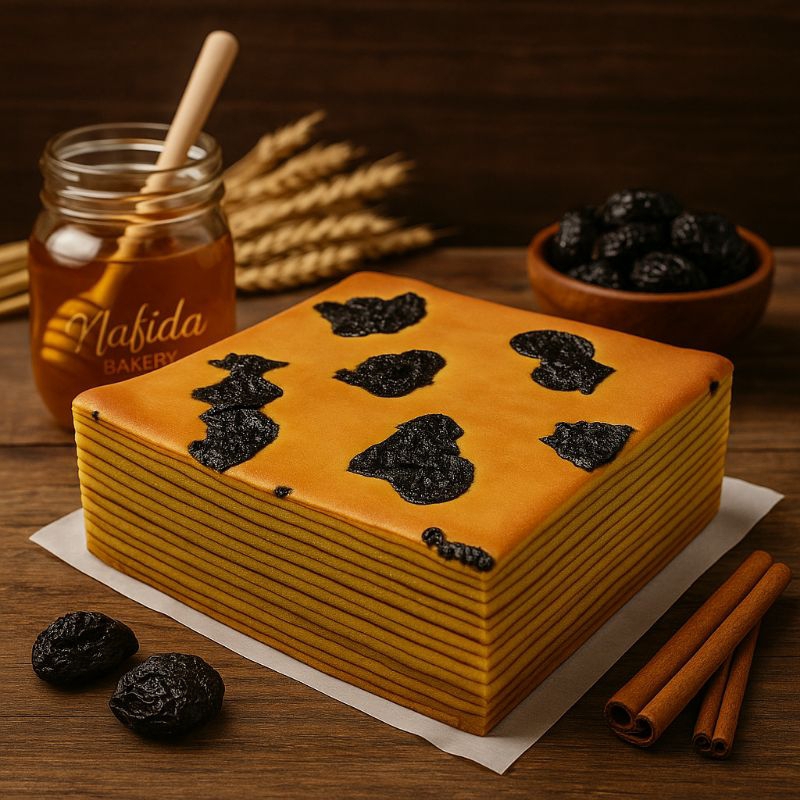 

Lapis Legit Prunes / Plum, Ukuran 20 x 20 cm ( Halal )