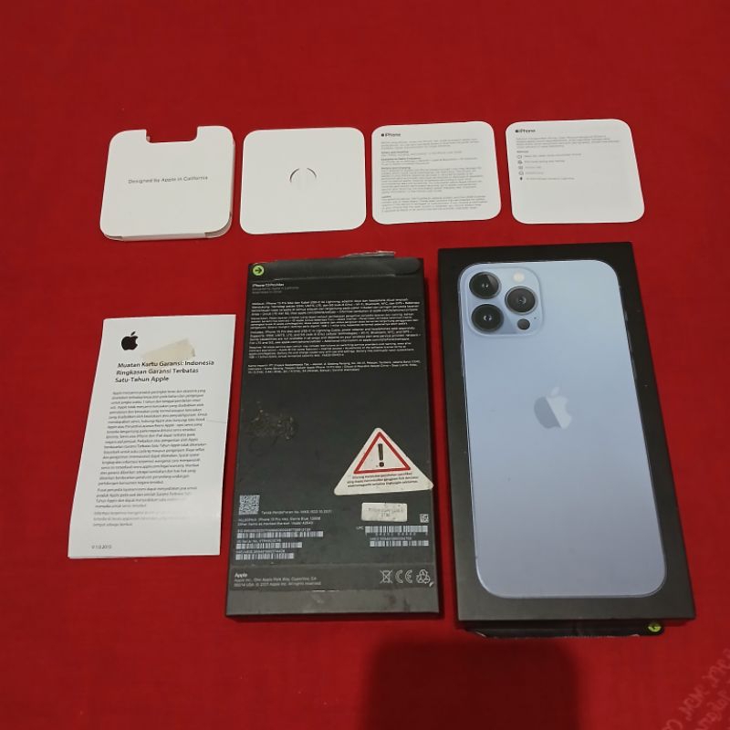 dus box iphone 13 pro max sierra blue ori copotan asli ibox