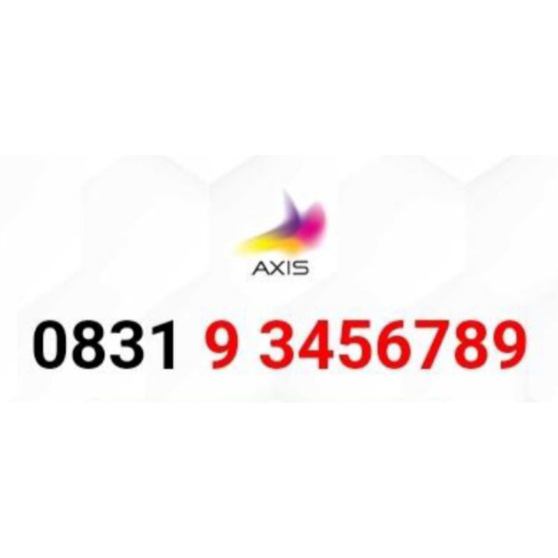 Nomor Cantik Axis urut naik  3456789