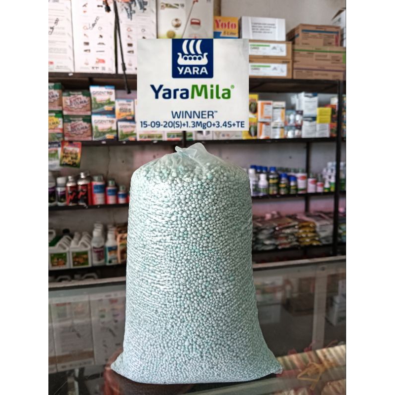 Yaramila winner pupuk NPK 15-09-20 eceran kemasan repack