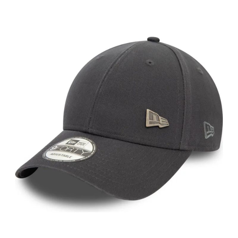 Topi New Era Cap Pin Metal Logo Graphite 9Forty Adjustable Original