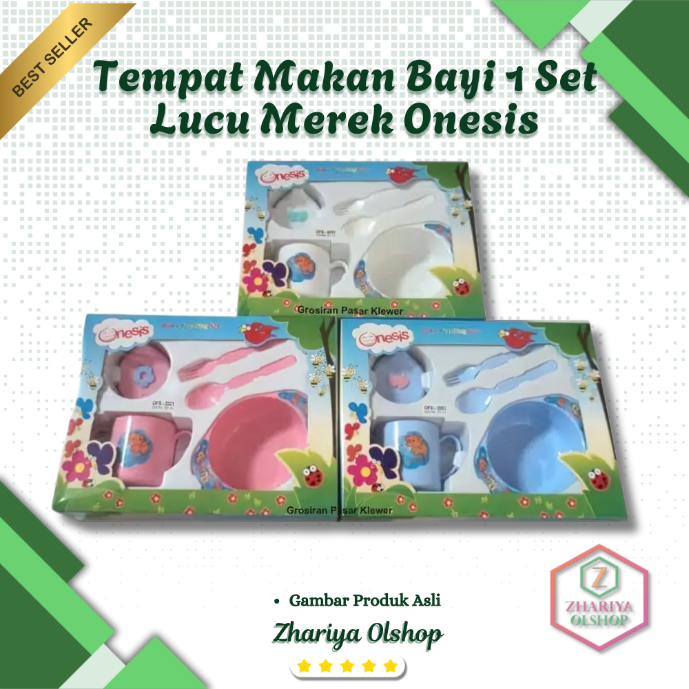 Tempat Makan Bayi Set, Feeding Set Baby Onesis M3