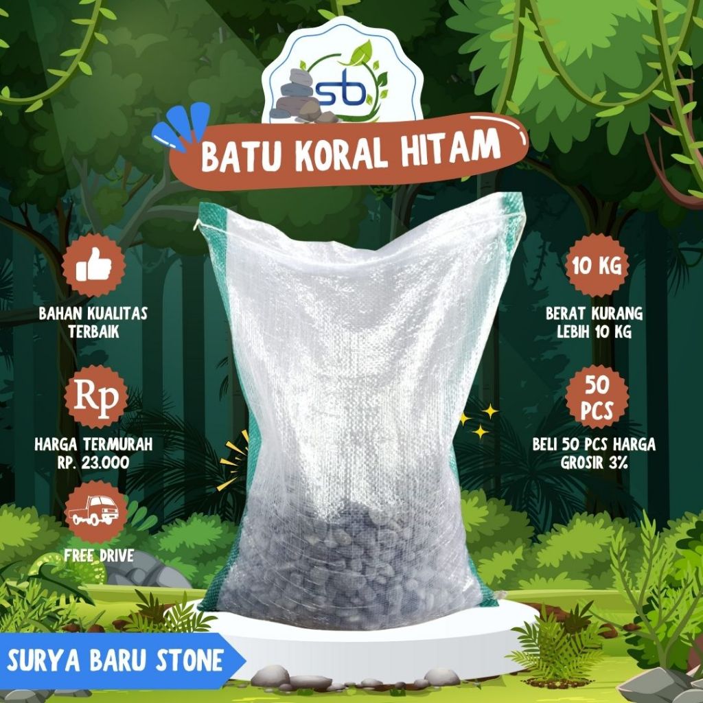 batu koral hitam