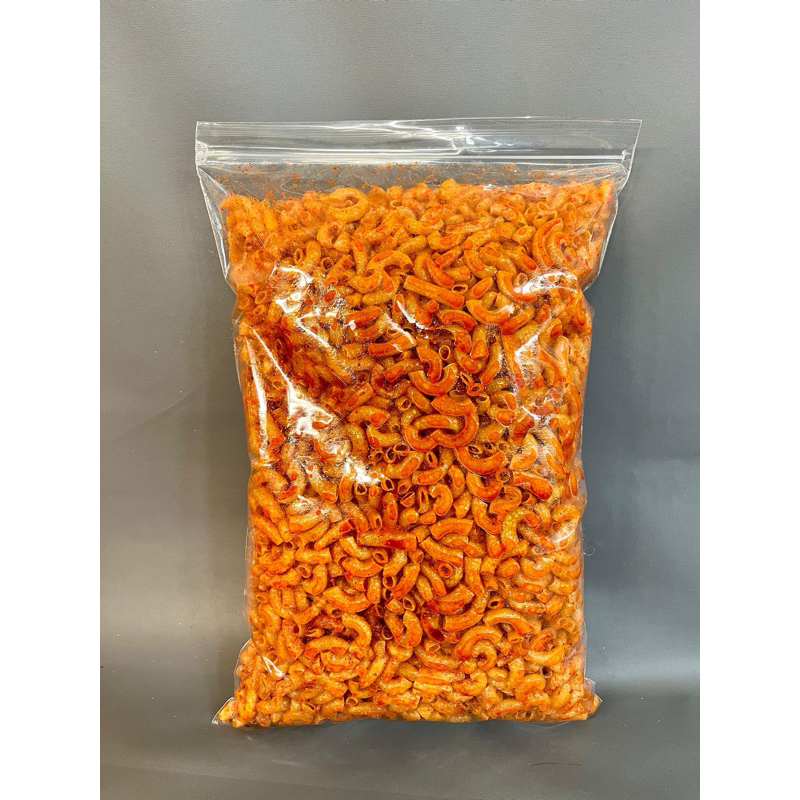 

Makaroni cikruh pedas, makaroni pedas tersedia rasa original , pedas dan balado Cemilan Makaroni bantet