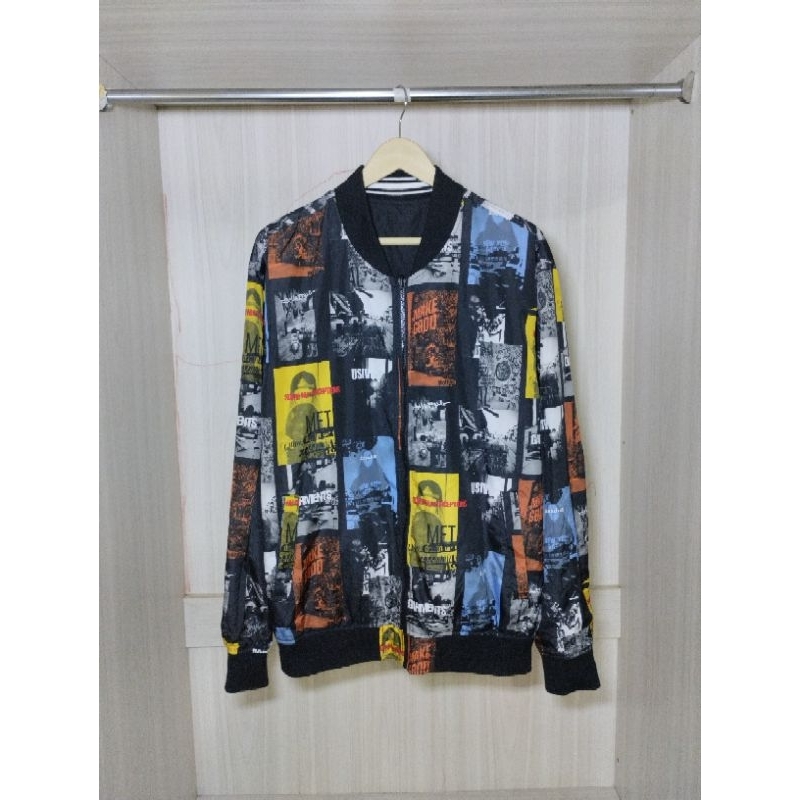 Thunder storm  reversible Bomber Jacket