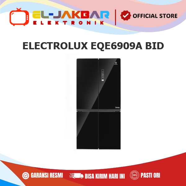 ELECTROLUX EQE6909A BID Kulkas Side By Side 622L Twist ice maker Taste Guard EQE6909A-BID/BL