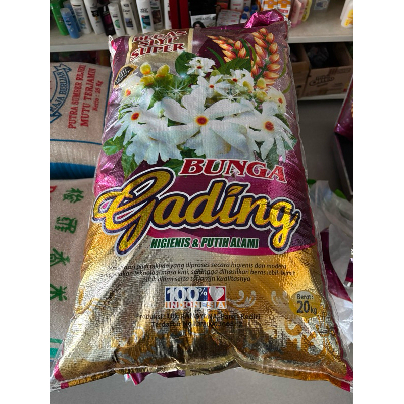 

beras bunga gading kemasan 20kg