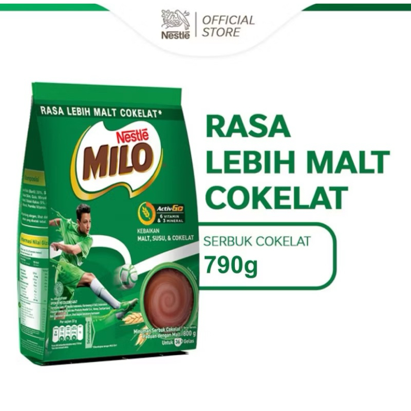 

MILO ACTIV-GO Susu Coklat Pouch 790 gr