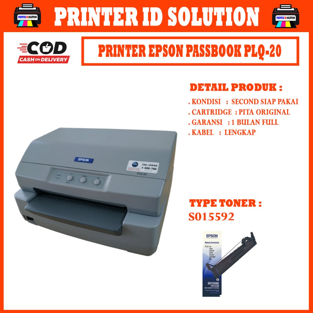 Printer Epson PLQ-20 Passbook Printer PLQ20 PLQ 20