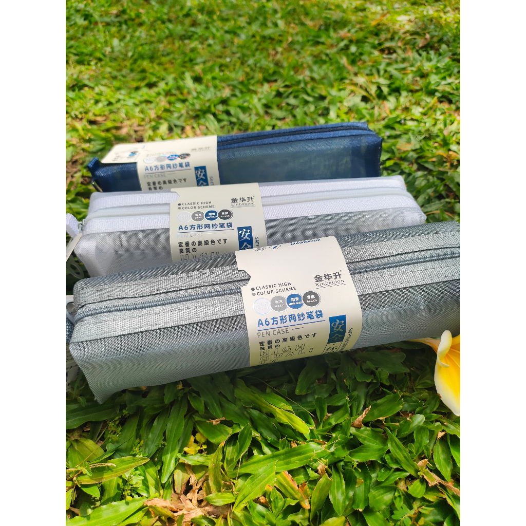 

TEMPAT PENSIL - TRANSPARENT PENCIL CASE - TEMPAT PENSIL KEKINIAN DAN CUTE - TEMPAT PENSIL JARING - UKURAN 22X5X5CM