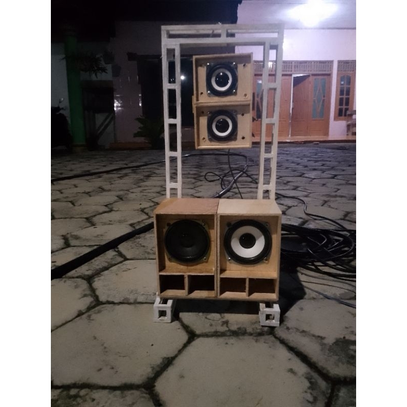 miniatur sound system murah subwoofer 3 inc array 2 inc