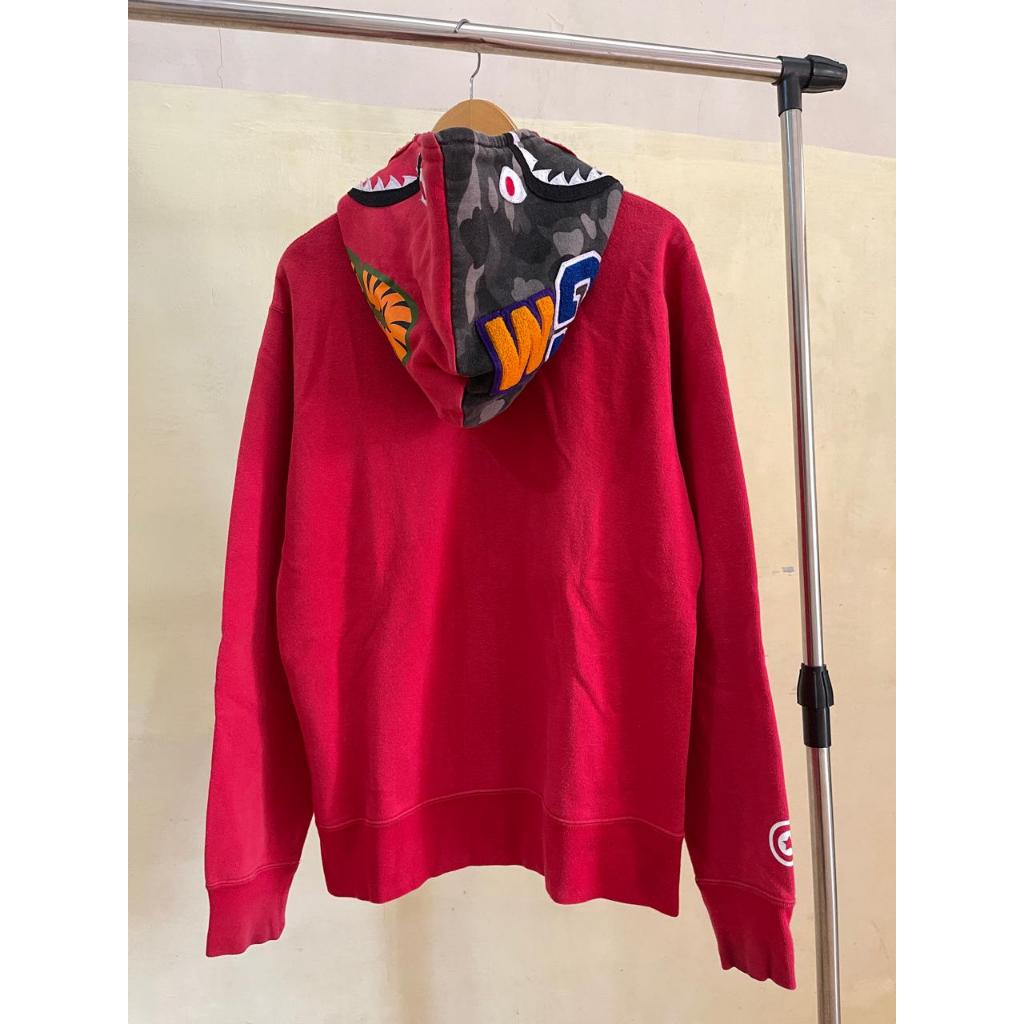 Hoodie BAPE Fullzip Half camo Original 100%