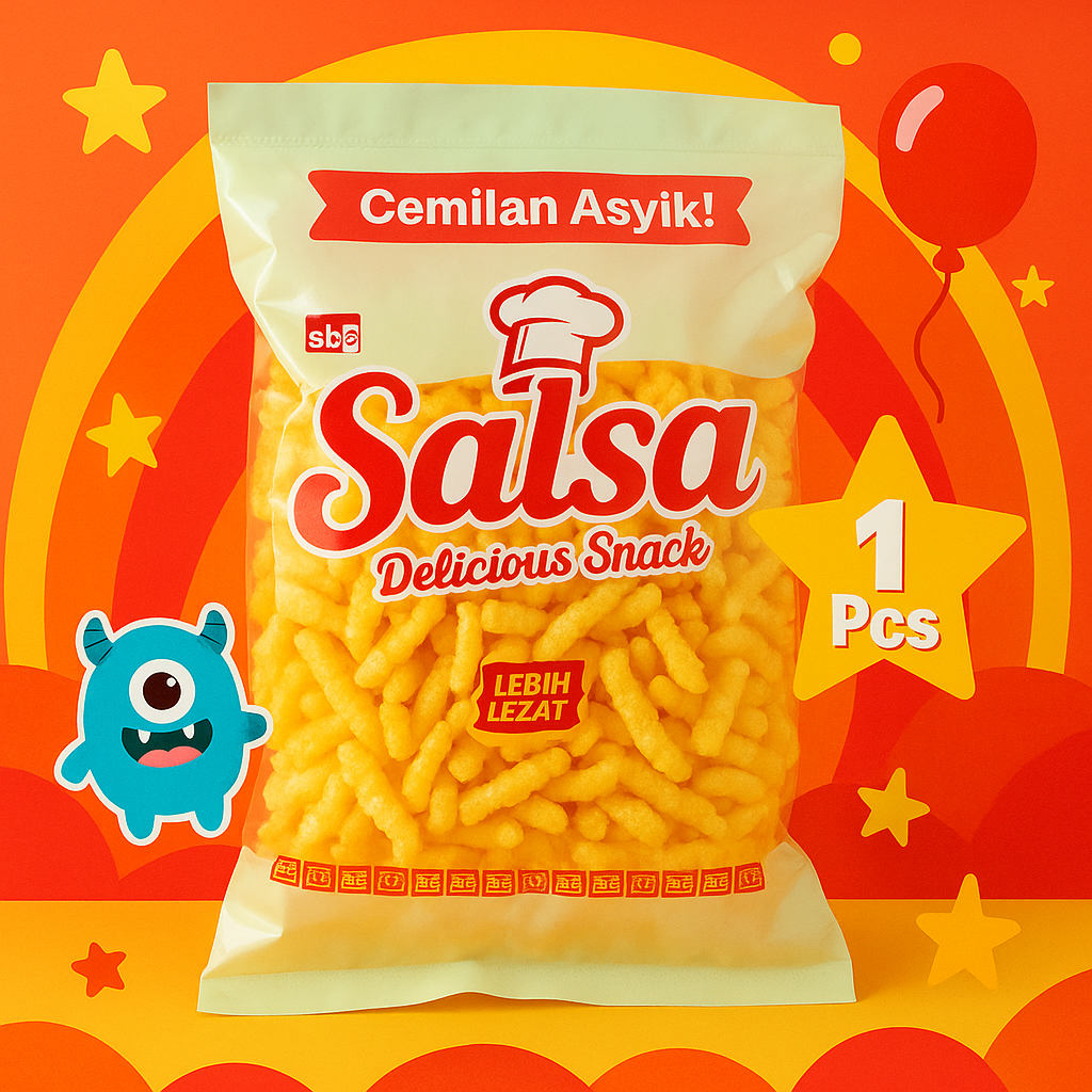 

[AF] SALSA SNACK MILENIAL 250gr / Snack Renyah Gurih Camilan Enak Snack Ringan Murah Stok Terbaru