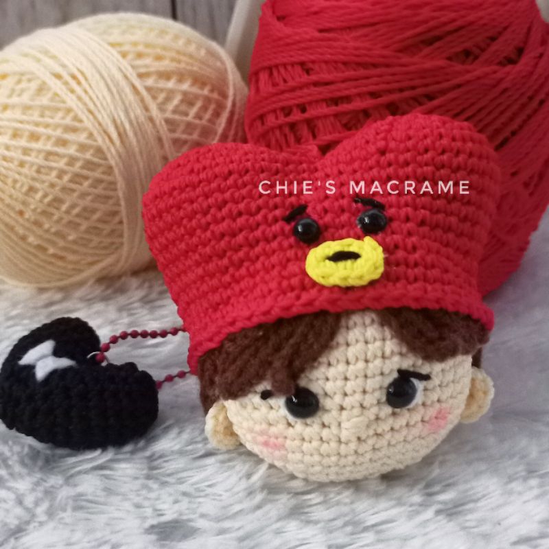 Amigurumi keychain| BTS  keychain | V - Tata hat