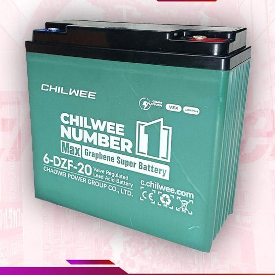Aki kering Sepeda Listrik CHILWEE 6-DZF-20 / 6DZF20 / 6 DZF 20 - Baterai Selis Berkualitas
