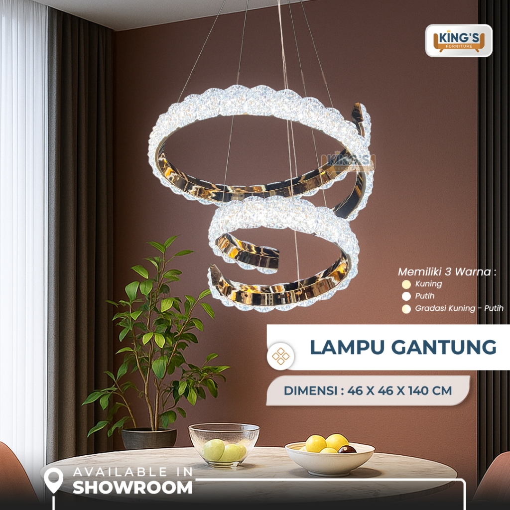 KINGS FURNITURE PONTIANAK LAMPU GANTUNG MODERN CLASSIC- LAMPU MODERN-LAMPU GANTUNG CLASSIC