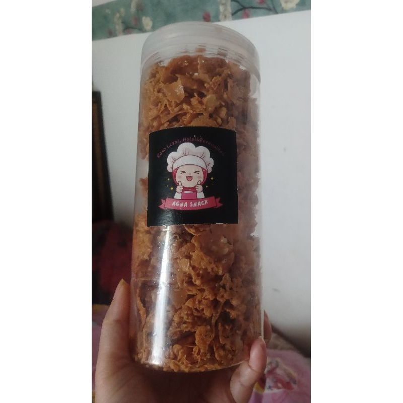 

peyek krispy[remahan peyek] toples 1000ml