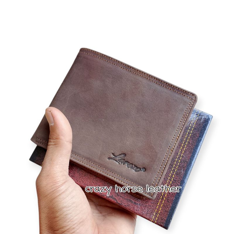 dompet  pria kulit crazy horse / dompet kulit pria crazy horse