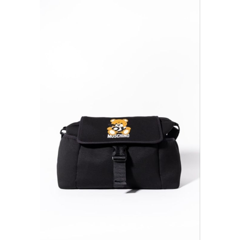 MOSCHINO Teddy bear print baby changing bag
Black