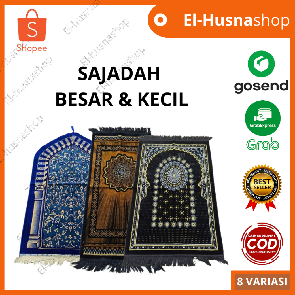 Sajadah Travel Sajadah Tebal Empuk Turki Premium Sejadah Kecil Kepala Umroh Motif Muslim