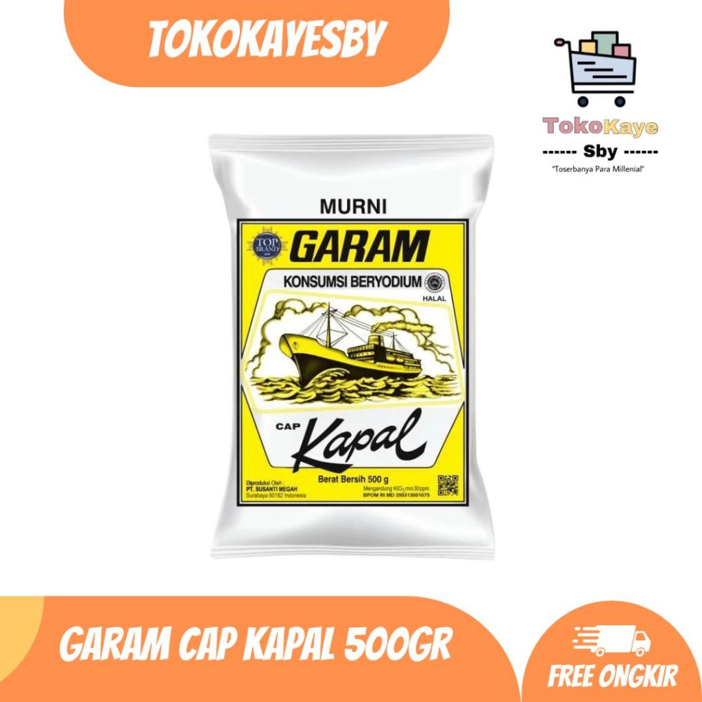 

Garam Cap Kapal 500 gram 1 pcs