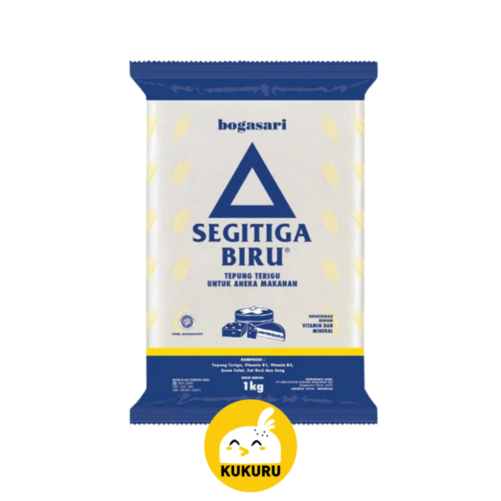 

TEPUNG SEGITIGA BIRU / TEPUNG TERIGU UNTUK ANEKA MAKANAN (1 KG)