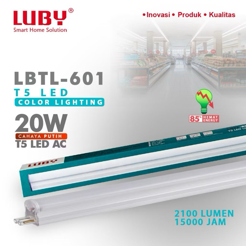 LED Luby tipe LBTL-601 T5 20 Watt 16 watt 10 watt