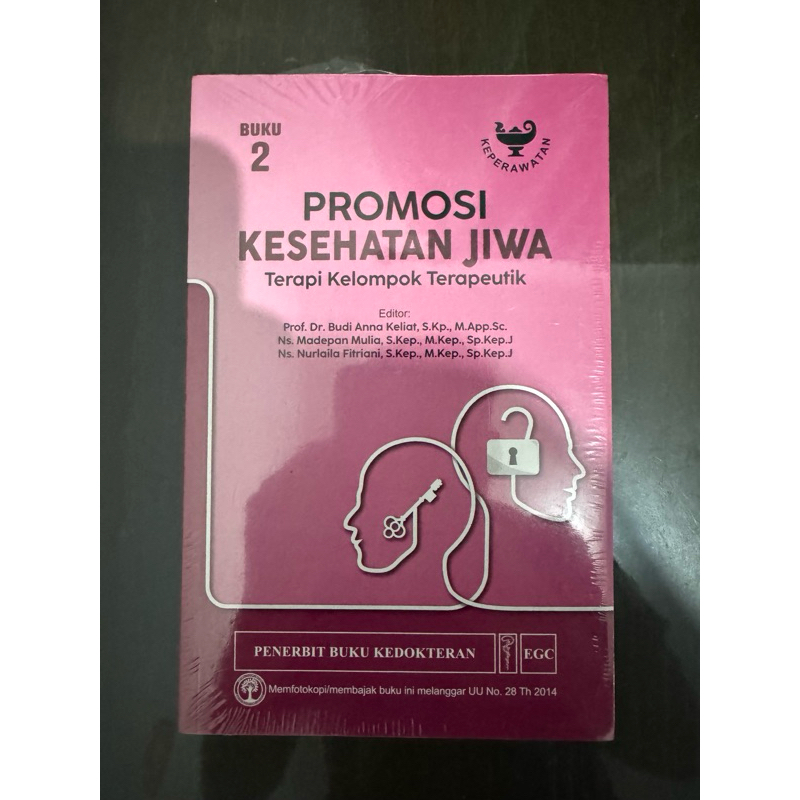 Buku Promosi Kesehatan Jiwa Buku 2 : Terapi Kelompok Terapeutik oleh Budi Anna dkk penerbit EGC
