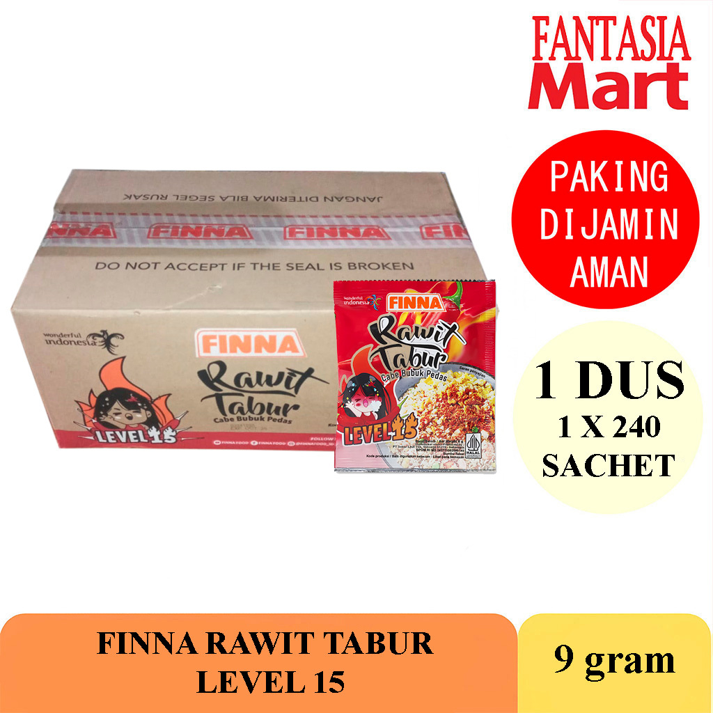 

FINNA RAWIT TABUR BUBUK CABE LEVEL 15 DUS 240 SACHET NON COD FANTASIA DENGAN PAKING AMAN