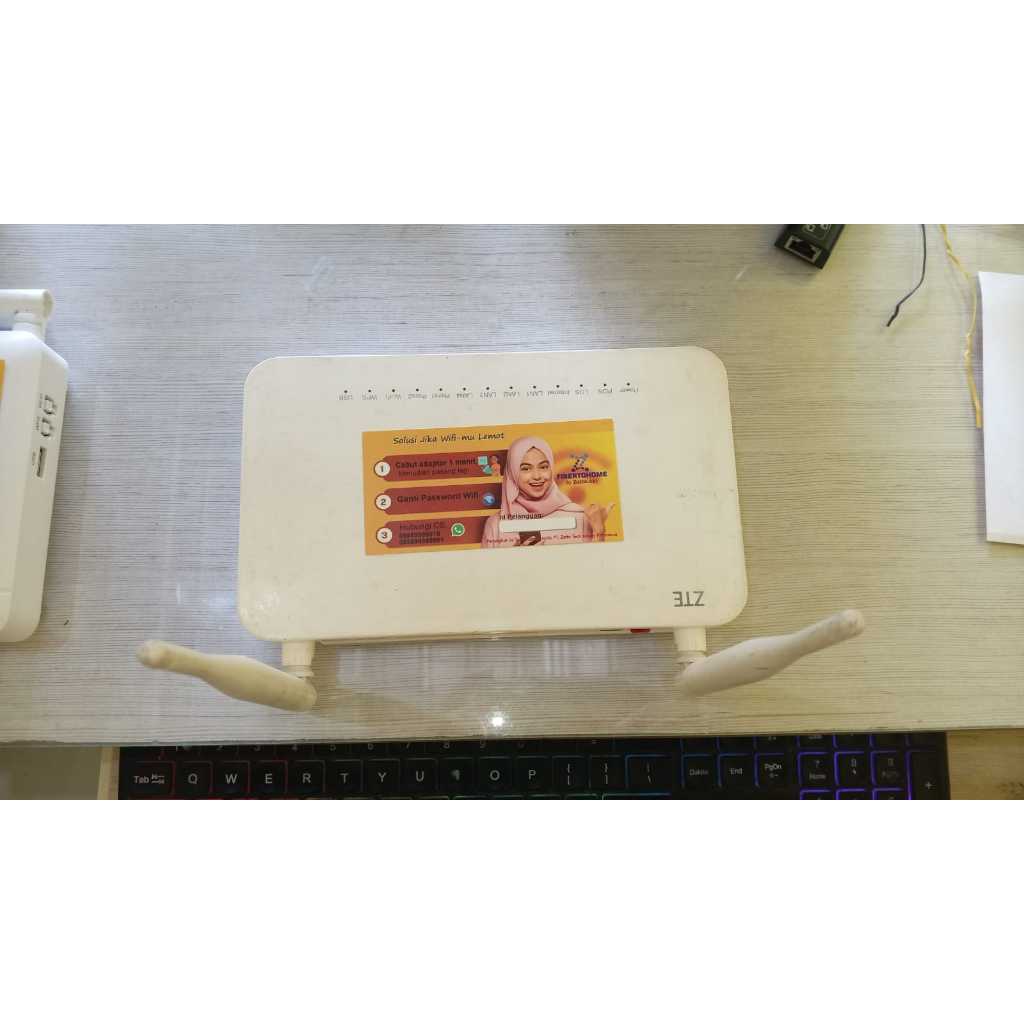 Modem Gpon ONT ZTE F609 Plus Adaptor