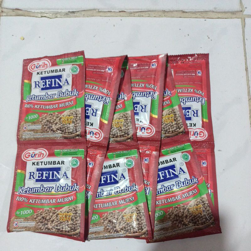 

REFINA KETUMBAR BUBUK 12,5GR X 12 SACHET
