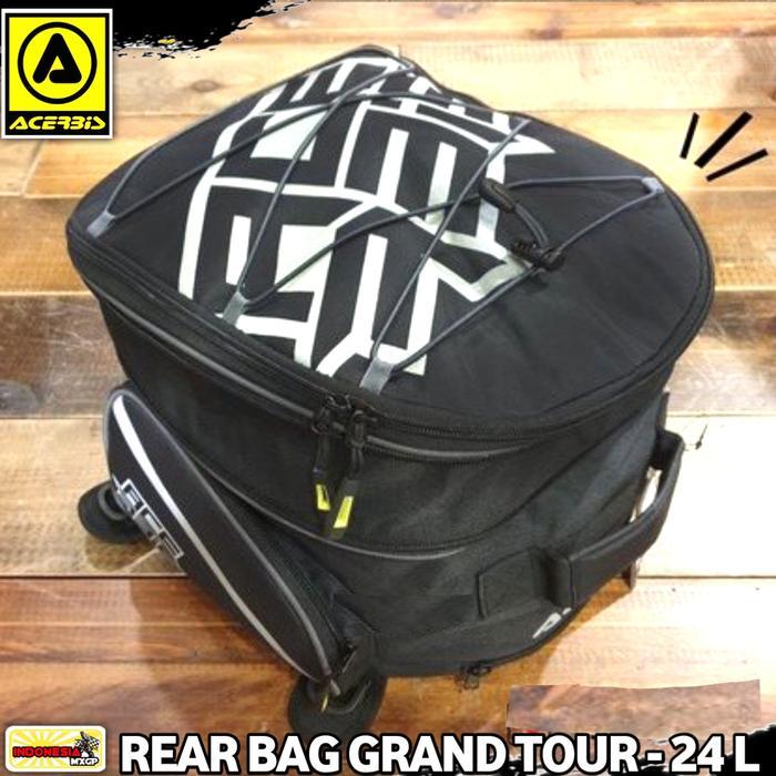 ACERBIS REAR BAG GRAND TOUR - 25 LITER - TAS BELAKANG HELM - BARANG RIDING - TOURING - ADVENTURE - M