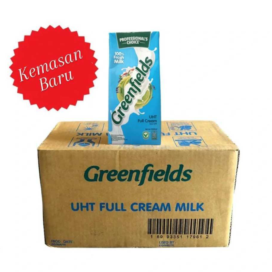 

Greenfields Susu UHT Full Cream Milk 1000ml (isi 12) - KARTON