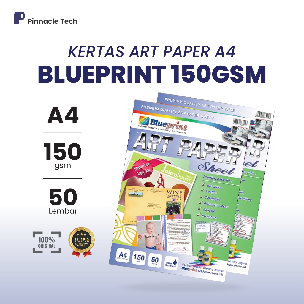 

Kertas Art Paper A4 Blueprint150 Gsm