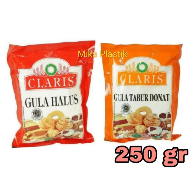 

Gula Tabur Donat 250 Gram / Gula Halus Claris 250 Gram