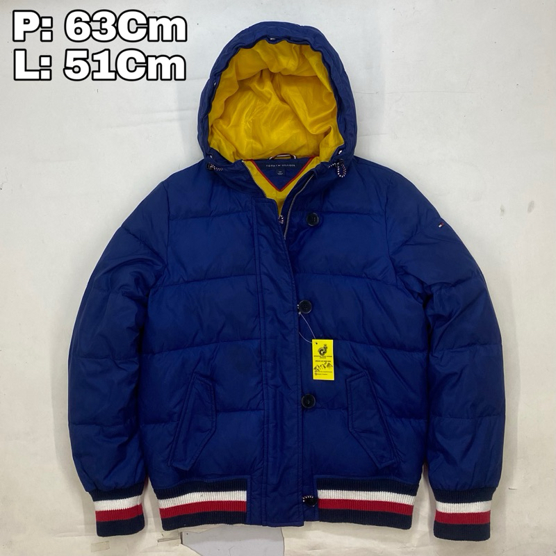 J30 Jaket Puffer Tommy Hilfiger Parka Bommber  Winter Musim Dingin Hiking Pendaki Gunung