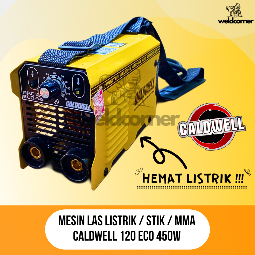 MESIN LAS CALDWELL 120 AMPERE 450 WATT / TRAVO LAS / INVERTER LAS 120A 450W