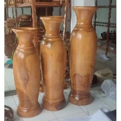 Vas Guci kayu jati set
