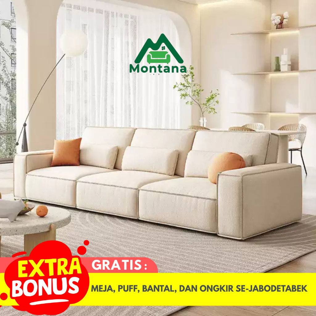 Montana- Sofa 3 Seater Minimalis Mewah