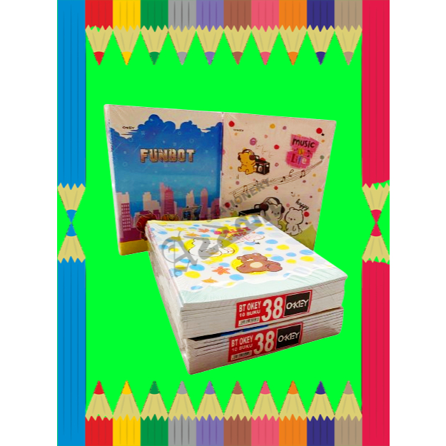 

BUKU TULIS OKEY ISI 38 LEMBAR VARIAN MOTIF
