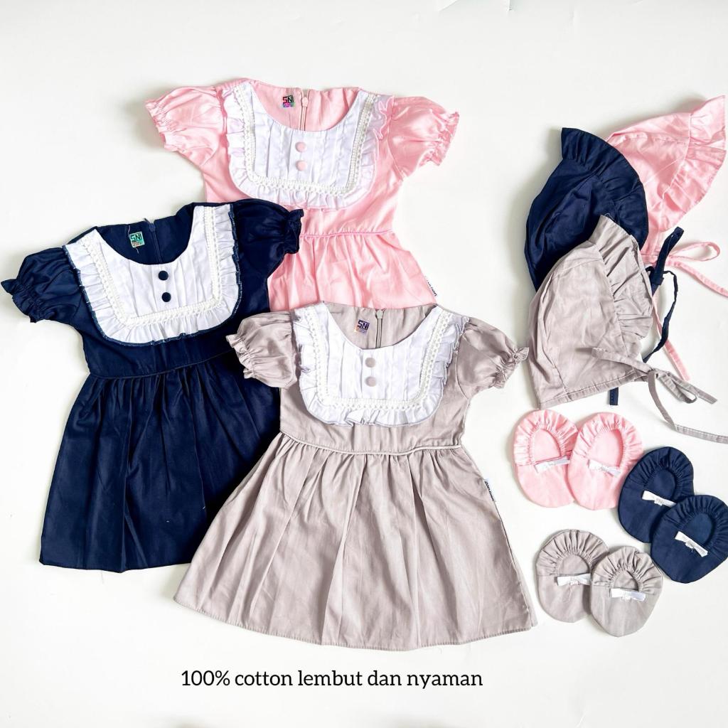 GROSIR KLIK 4 KALI Baju Setelan Dress Rok Pergi Lucu Fashion Anak Bayi Perempuan Cewek Terlaris Babe