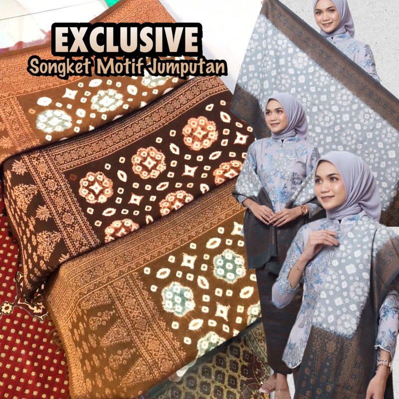 SONGKET JUMPUTAN ORI(KAIN KHAS PALEMBANG)-ASLI TENUN TANGAN PALEMBANG(ILHAM SONGKET)