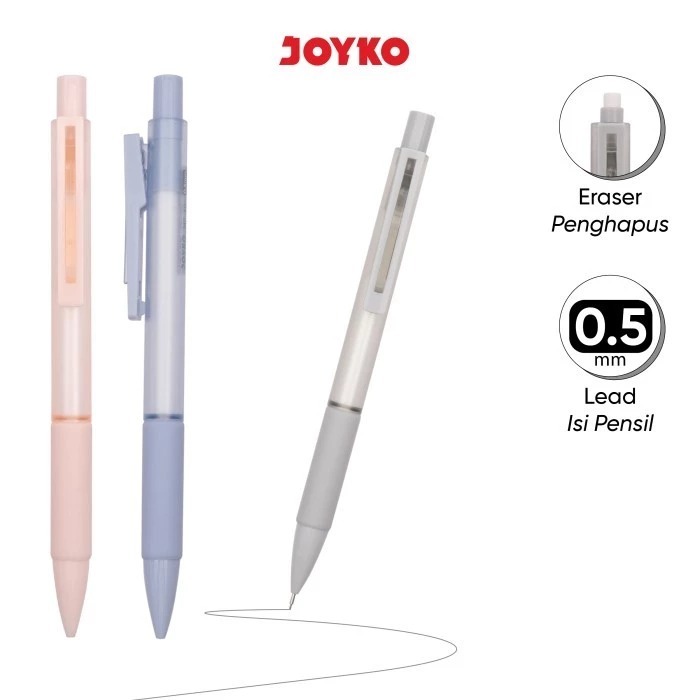 

(1 BIJI) Mechanical Pencil Pensil Mekanik Joyko MP-60 Macaron 0.5 mm / Pensil Mekanik 0.5